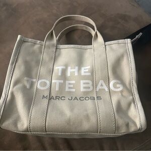 Marc Jacobs Cream Canvas Tote Bag